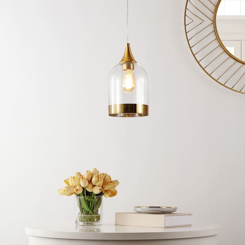 SAFAVIEH Lighting Valeska 6.7-inch Pendant - 10" W x 10" D x 12" H