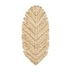 preview thumbnail 1 of 2, Varaluz Banana Leaf Wall Sconce - French Gold/Natural Seagrass 3-Light - French Gold, Seagrass