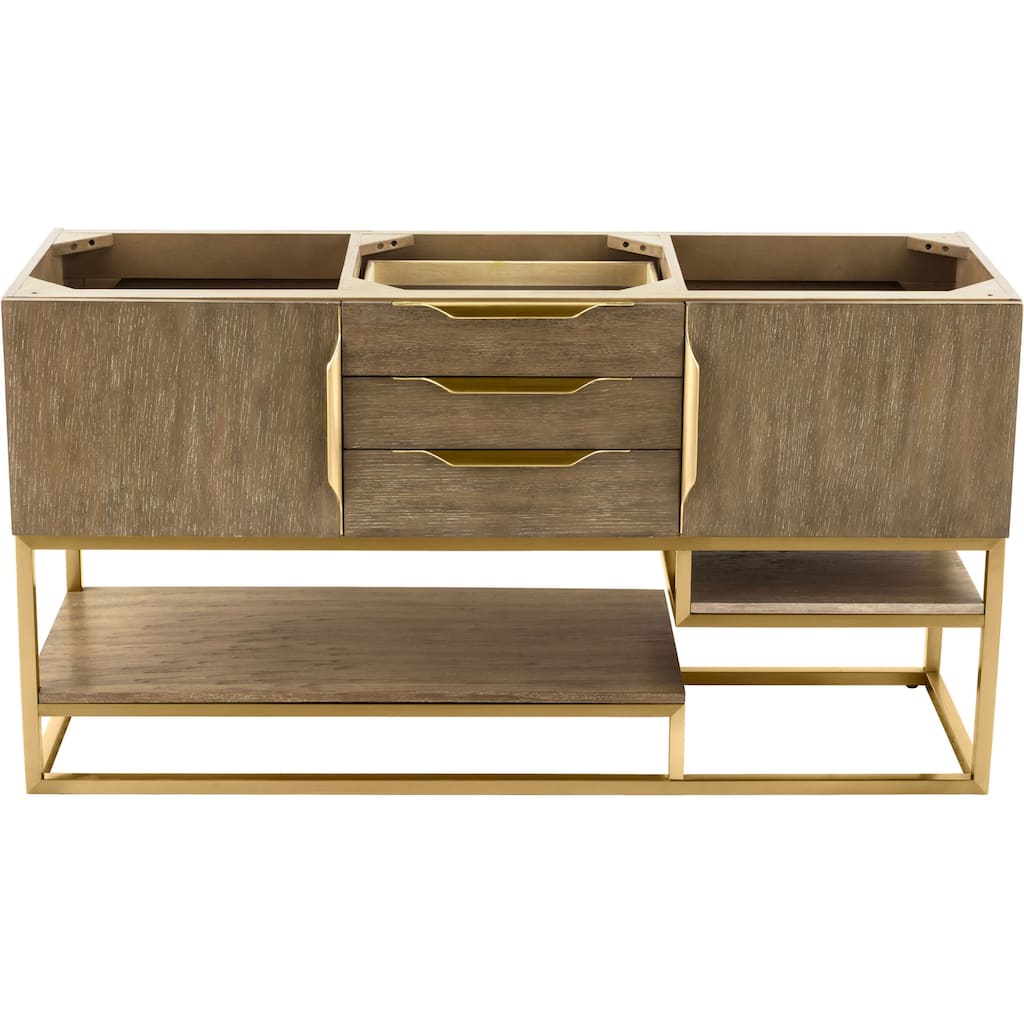 James Martin Vanities 983-V59D-RG Columbia 59" Double Free Standing