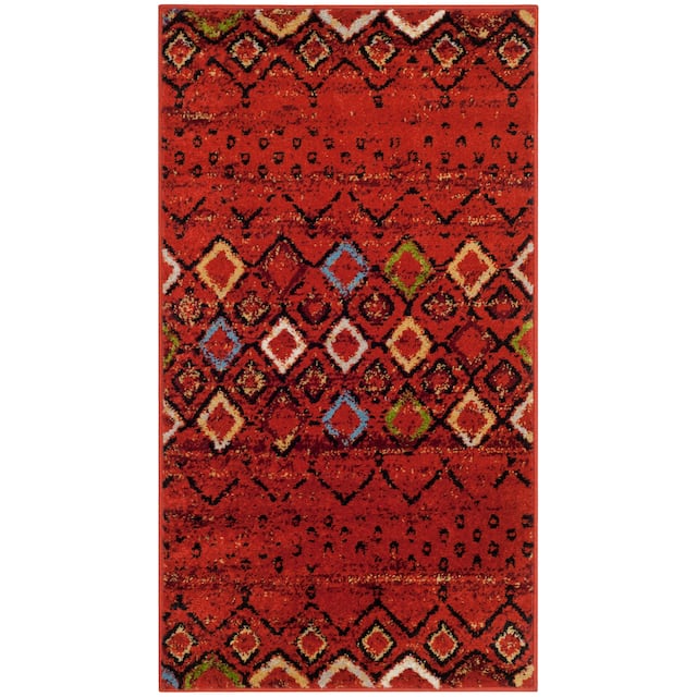 SAFAVIEH Amsterdam Bridget Moroccan Boho Rug - 2'3" x 4' - Terracotta/Multi