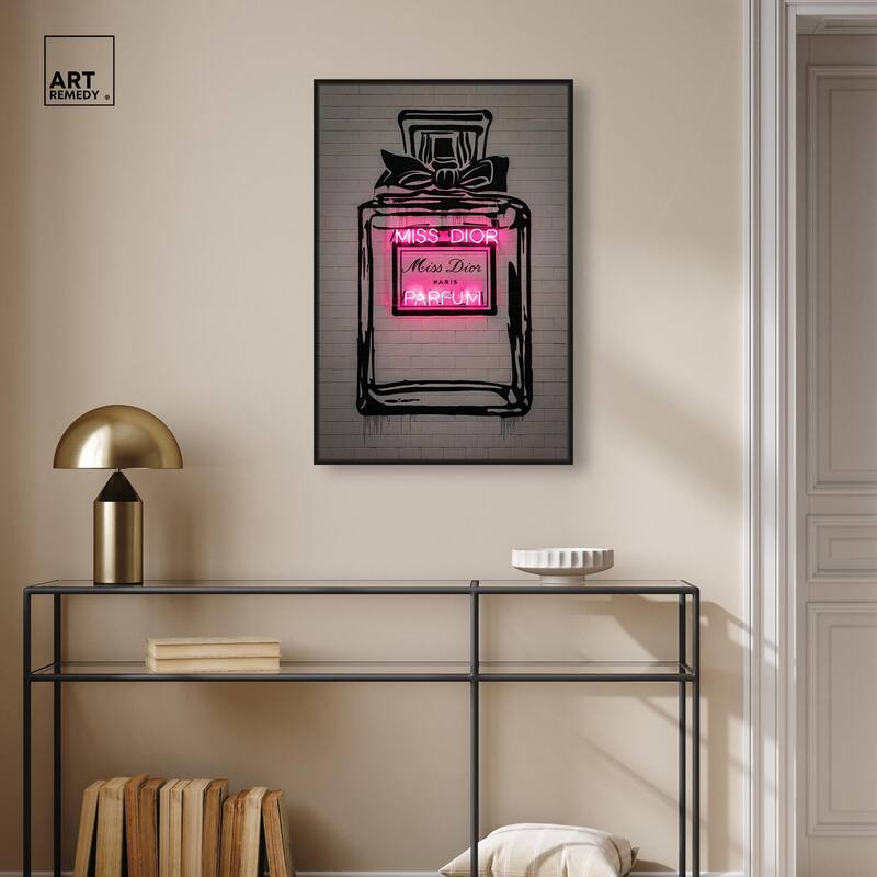 Miss Neon Dream Canvas by Art Remedy