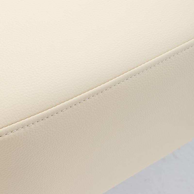 SEYNAR Modern PU Leather Accent Chair with Tubular Multifunctional Legs for Living Room