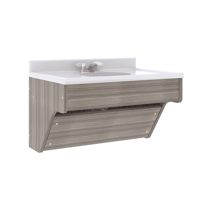 Tot Mate Single Laminate Wall Vanity - 31" x 21" x 21.5"; Unassembled