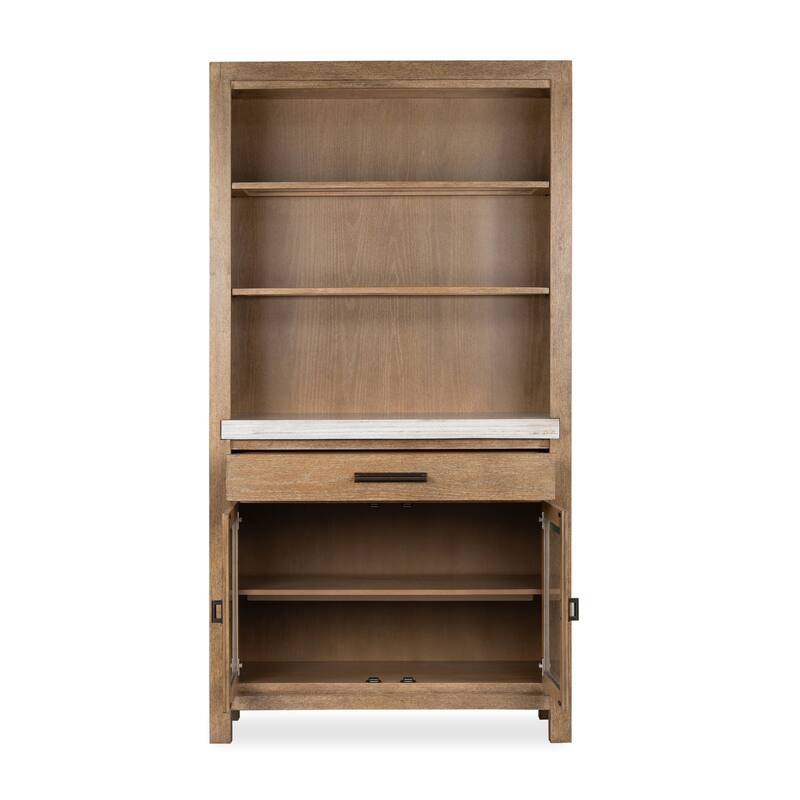Magnussen Home Plum Creek Sierra Brown Display Cabinet - 42''W x 18''D x 80''H