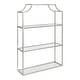 preview thumbnail 56 of 69, Kate and Laurel Ciel 4-tier Wall Shelf 20x30 - Silver