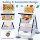preview thumbnail 34 of 36, Babyjoy Folding High Chair Convertible Height Adjustable Baby Feeding - See Details