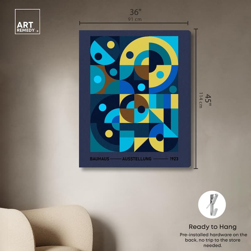 Bauhaus Canvas by Art Remedy, Gallery Wrapped
