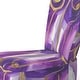 preview thumbnail 3 of 10, Designart "Mettalic Indigo And Gold II" Upholstered Abstract Accent Chair - Glam Arm Chair For Living Room