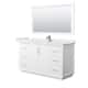 Option White, Nickel Trim, White Quartz Top