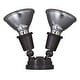 preview thumbnail 12 of 12, 2 Light Outdoor Security Flood Light with Adjustable Heads - Switch Controlled