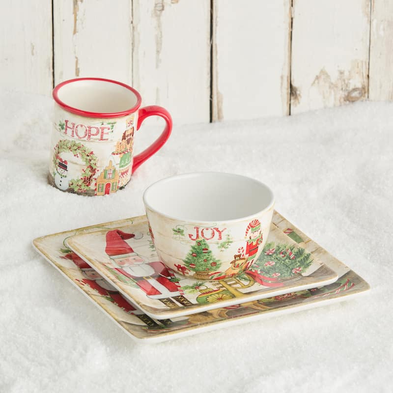 Certified International Nutcracker Parade 16pc Dinnerware Set, Service for 4