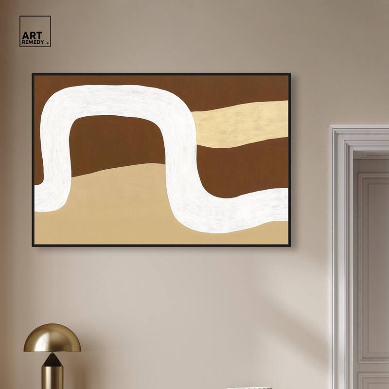 Minimal Wavy II Canvas by Art Remedy