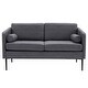 preview thumbnail 13 of 17, Modern Sofa With Pillow, Two-Seater Chair with Solid wood legs