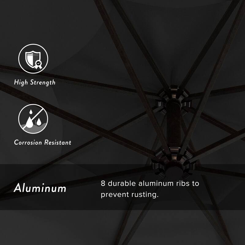 Okracoke 9ft Rotating Aluminum Umbrella by Havenside Home