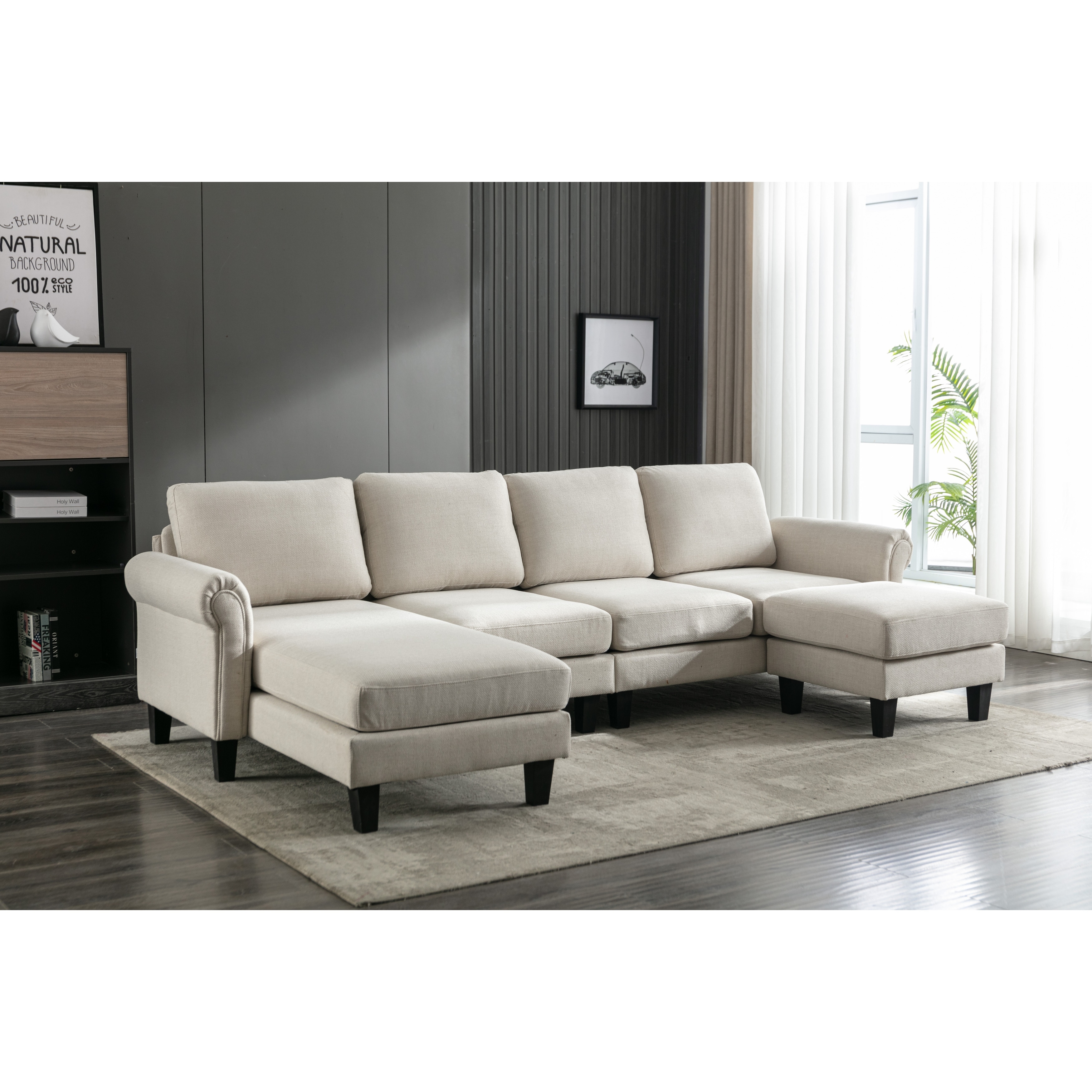 L shaped best sale 6 seater sofa