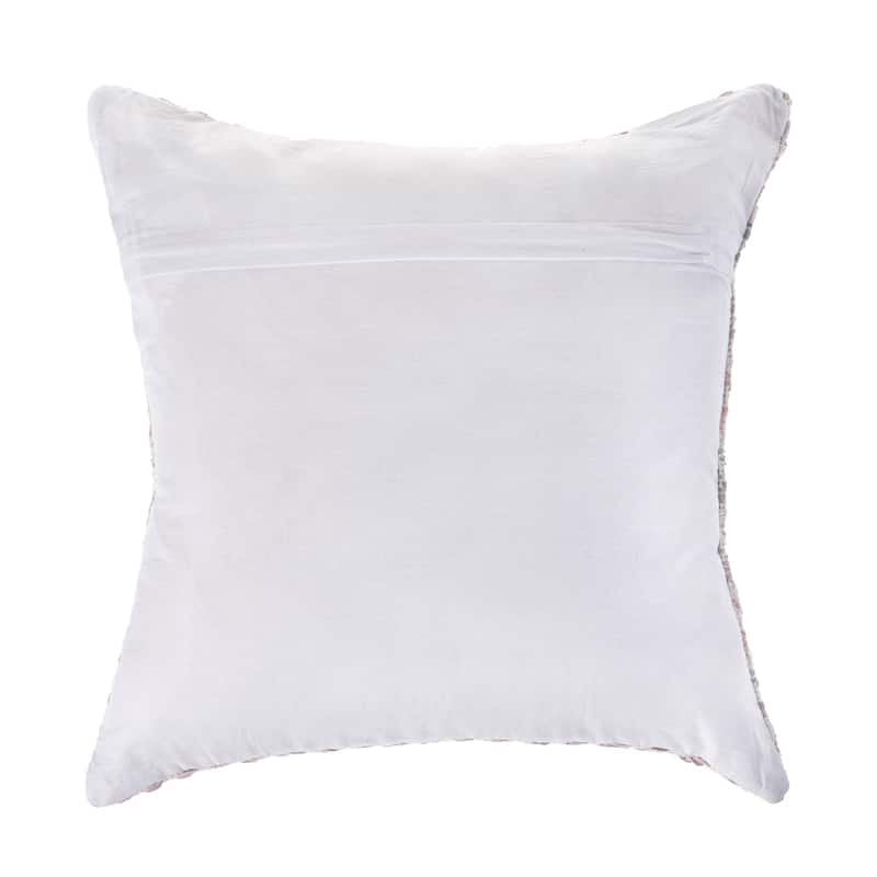 Sevita Beachside Chevron Natural Cotton Square 18"x18" Throw Pillow, Set of 2 or 4