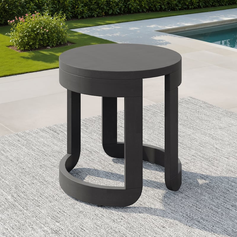 Corvus Rosario Acacia 20" Round Outdoor Coffee Table