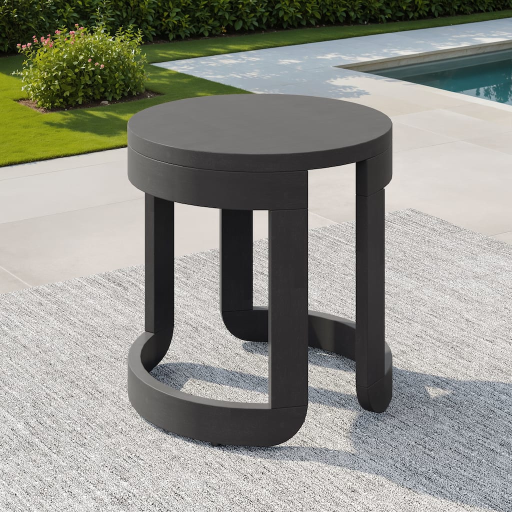 Corvus Rosario Acacia 20" Round Outdoor Coffee Table