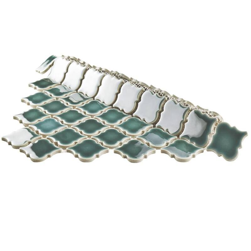 Merola Tile Hudson Tangier Emerald 12-3/8" x 12-3/8" Porcelain Floor and Wall Tile