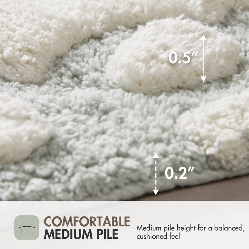 Madison Park Casablanca Medallion Cotton Tufted Bath Rug
