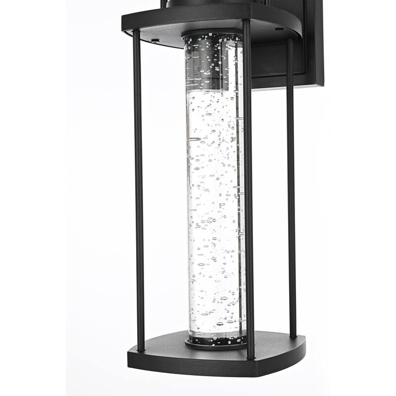 Leonora 15 inch LED Outdoor Wall sconce in Black - 15"