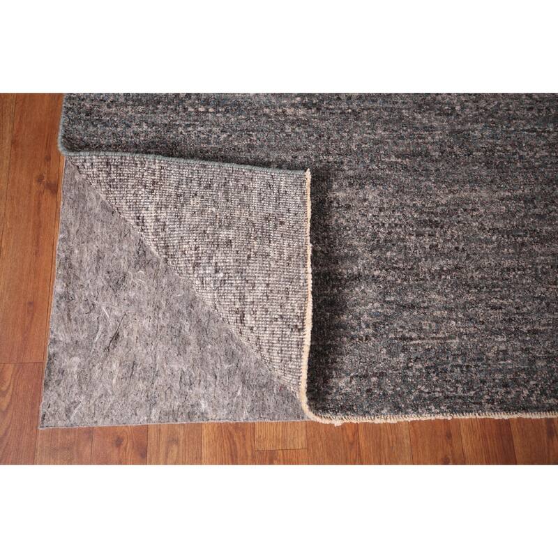 Gabbeh Modern Area Rug Hand-Knotted Wool Carpet - 9'0" X 12'3"