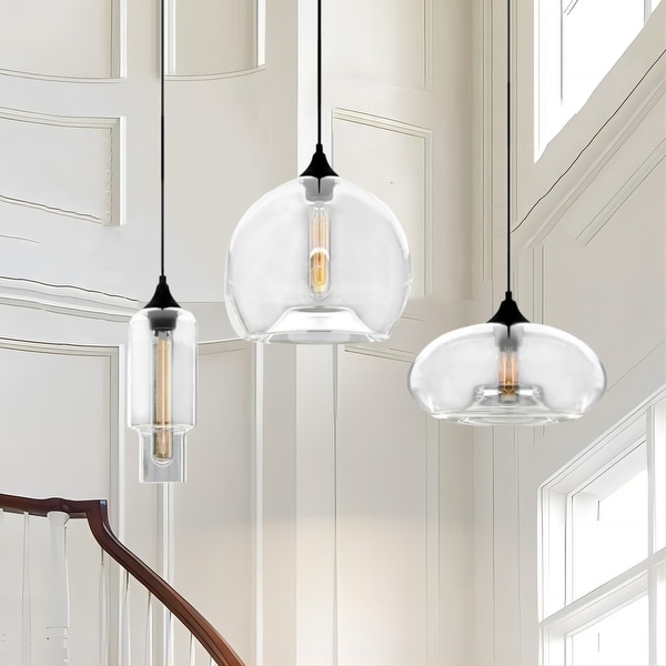 Clear glass globes for lights on sale