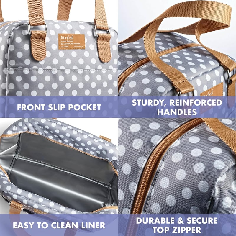 Fit & Fresh 7607FFST2513 Grey Dot Minneola Bag