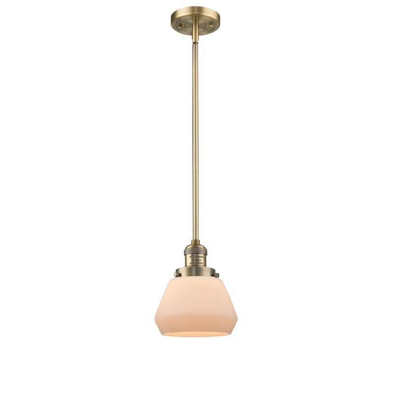 Innovations Lighting Fulton Single Light 7" Wide Mini Pendant with