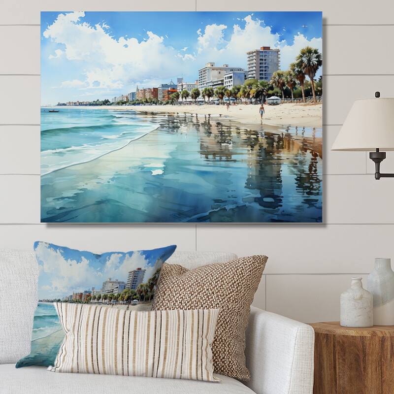 Designart "Myrtle Beach South III" Nautical & Beach Wall Art Prints
