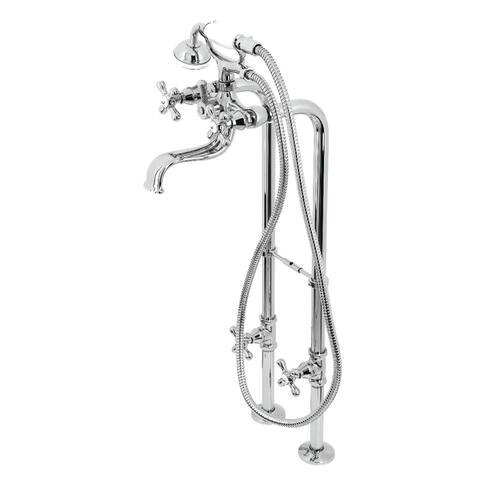 Kingston Brass Freestanding Clawfoot Tub Faucet Package with Supply Line