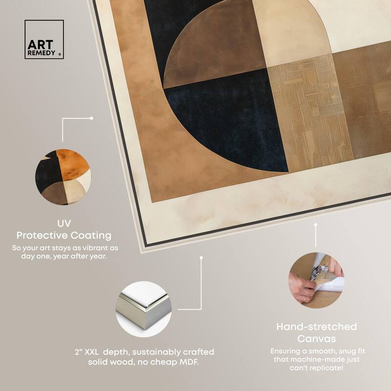 Divided Circle II Canvas by Art Remedy