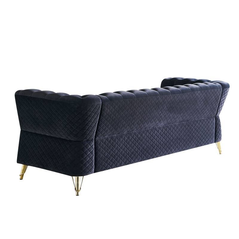 Modern Tufted Velvet Sofa