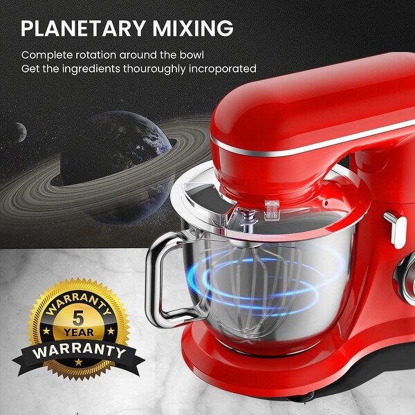 Tilt Head Cake Mixer Machine with Dough Hook Beater Wire Whisk Splash Guard Attachments for Baking On Sale Bed Bath Beyond 40147092