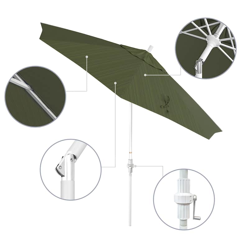 Okaloosa 9ft Deluxe Crank Lift Umbrella by Havenside Home, Base Not Included