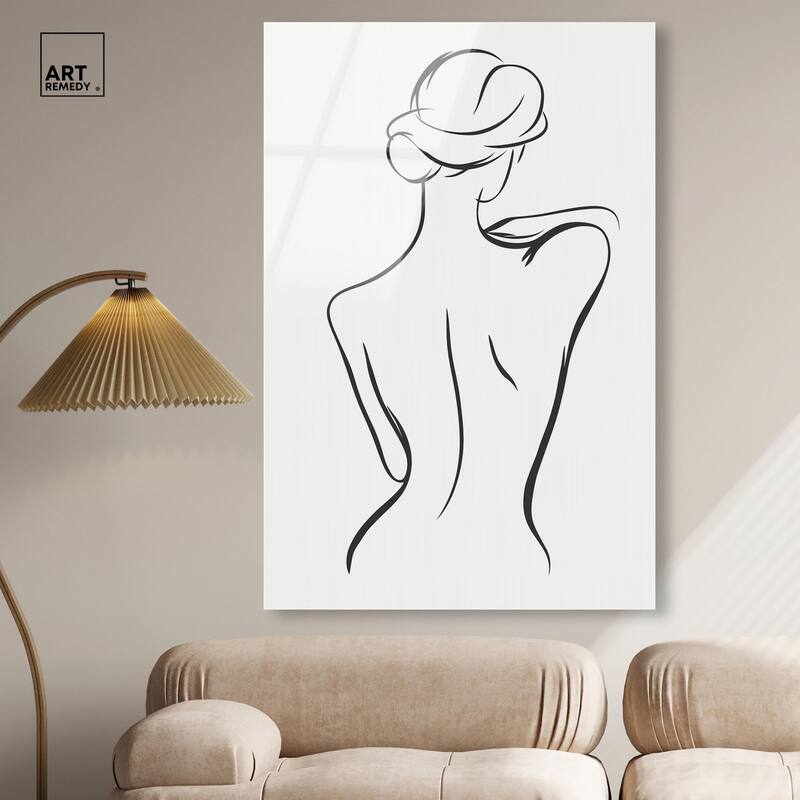 Woman in Contour III Acrylic by Art Remedy, Ready to Hang