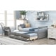 preview thumbnail 3 of 16, Elegant Twin Daybed with Trundle and Storage Drawers - Versatile & Space-Saving