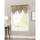 No. 918 Erica Sheer Crush Voile Single Ascot Curtain Valance - 51x24 - Taupe
