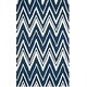 preview thumbnail 19 of 122, SAFAVIEH Handmade Cambridge Tinnie Modern Moroccan Wool Rug 3' x 5' - Navy/Ivory - Rectangle