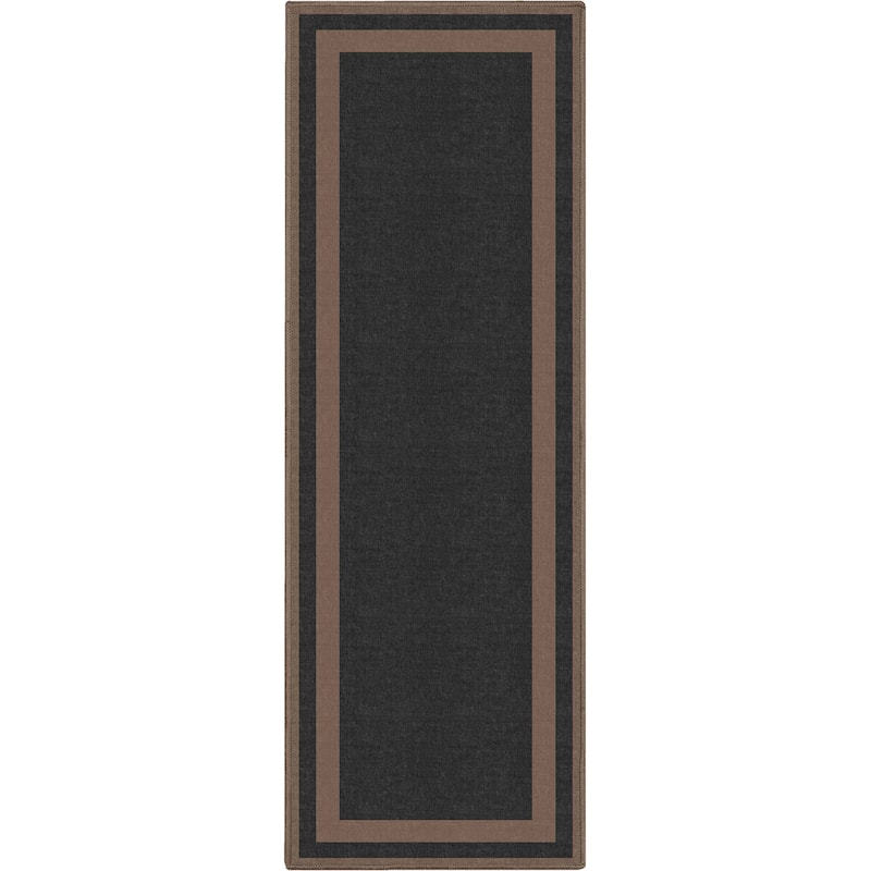 Well Woven Plain Border Flat-Weave Area Rug