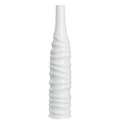 Selena Vase - Small - Matte White Finish On Ceramic