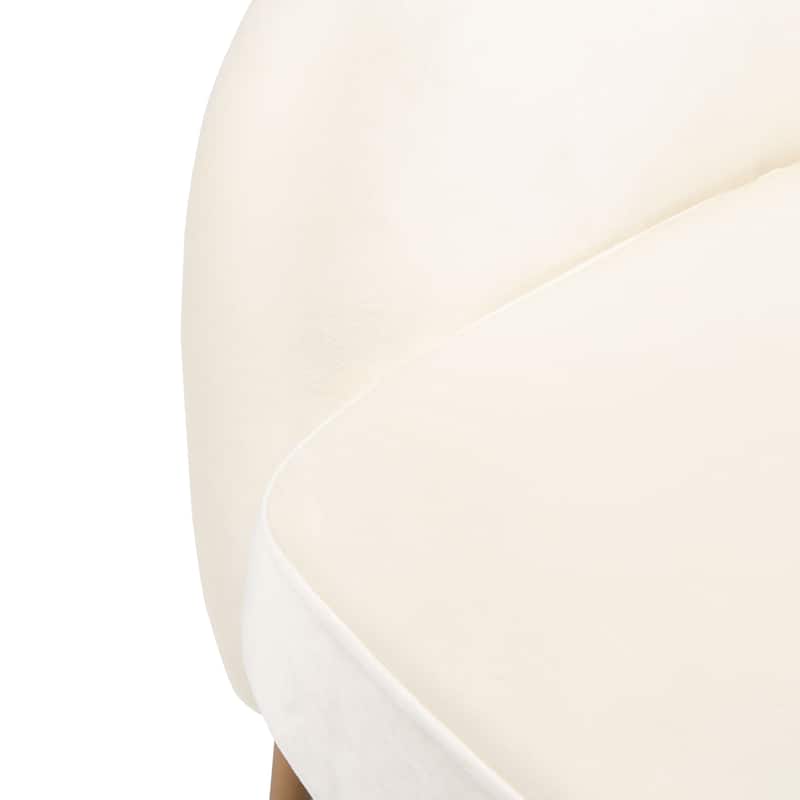 SAFAVIEH Yukiko Glam Velvet Accent Chair - 26.3" W x 31.8" L x 34" H - 26Wx32Dx34H