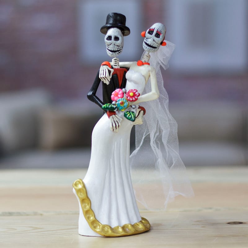 Novica Handmade Catrin Marriage Ceramic Sculpture