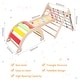 preview thumbnail 10 of 12, Toddler Indoor Gym Playset 3-in-1 Wooden Climbing Toys