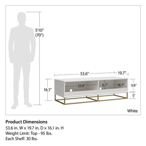 Little Seeds Charlie 3 Piece TV Stand & Toy Storage Organizer
