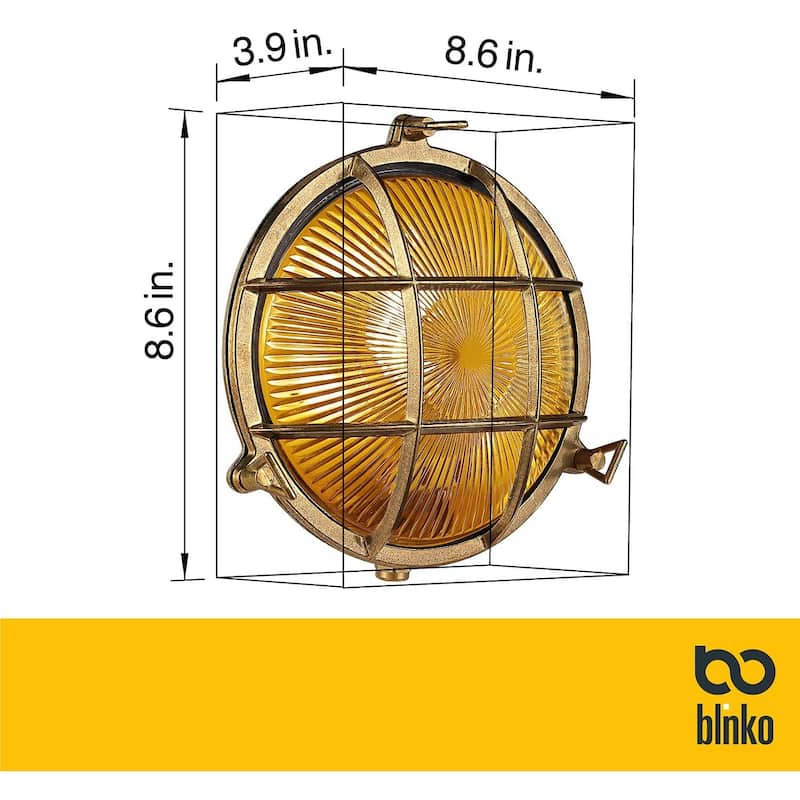Round vintage industrial wall sconce waterproof wall light fixture