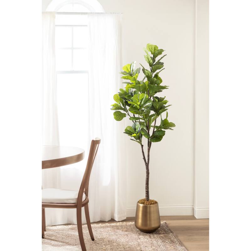 Kate and Laurel Fidmont Faux Fiddle Fig Tree