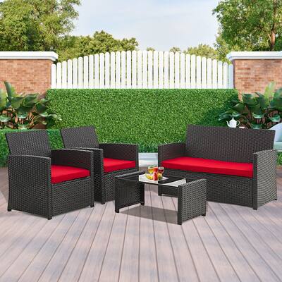 4-piece Outdoor Patio Chat Set