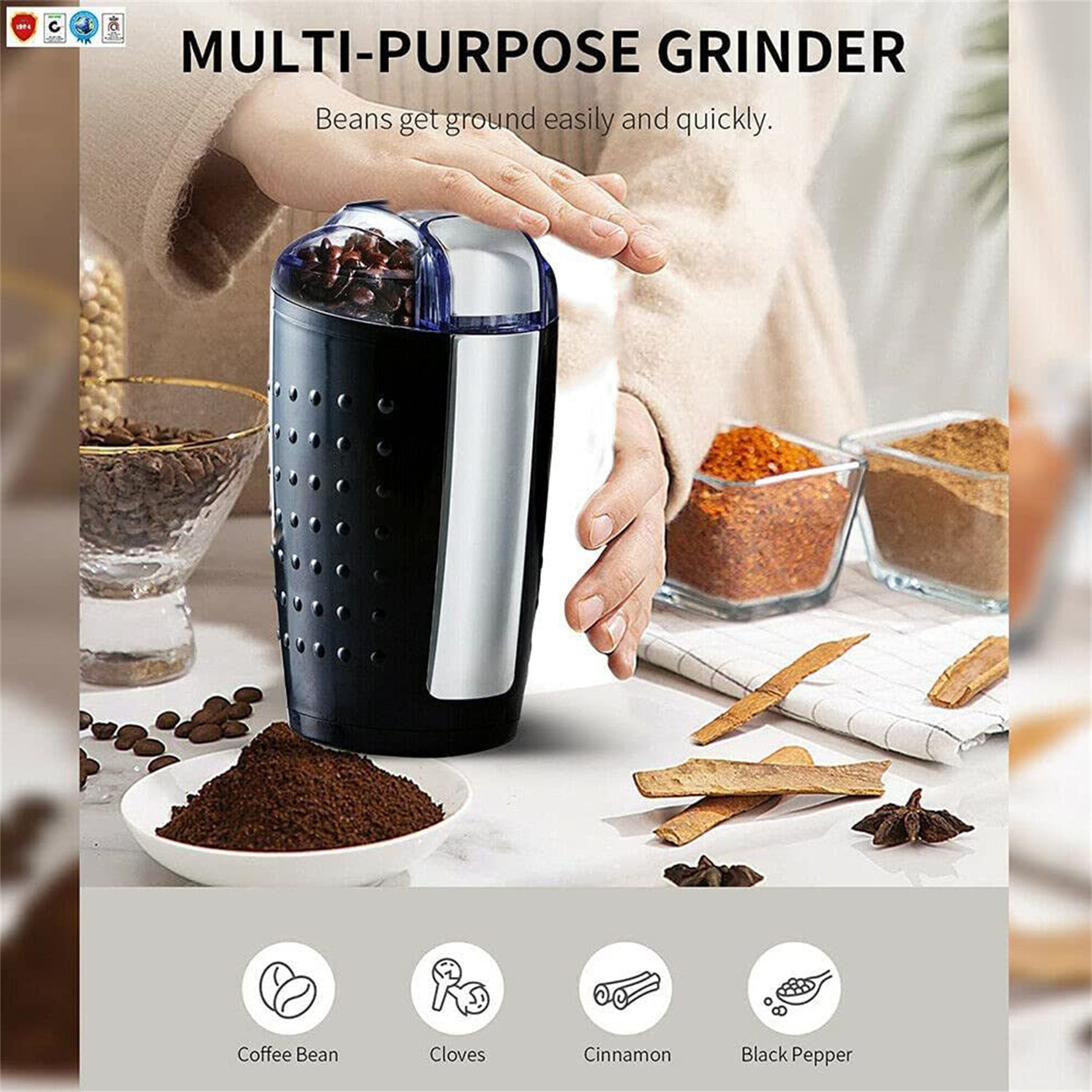Coffee Grinder Spice Nut Grinders Blender Kitchen Living Room