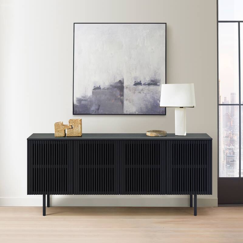 Pasadena Echo 6 Piece Oval Dining Set with Buffet